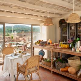 Salle du petit-déjeuner de Arkhé Hotel Boutique